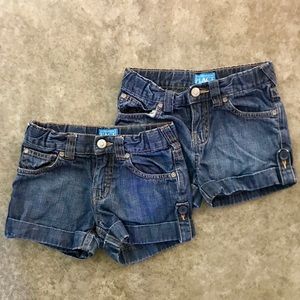 Two Children’s Place denim shorts